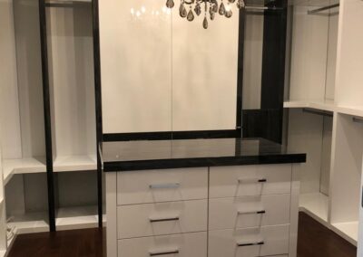 Direct Glass Walkin Closet with Island